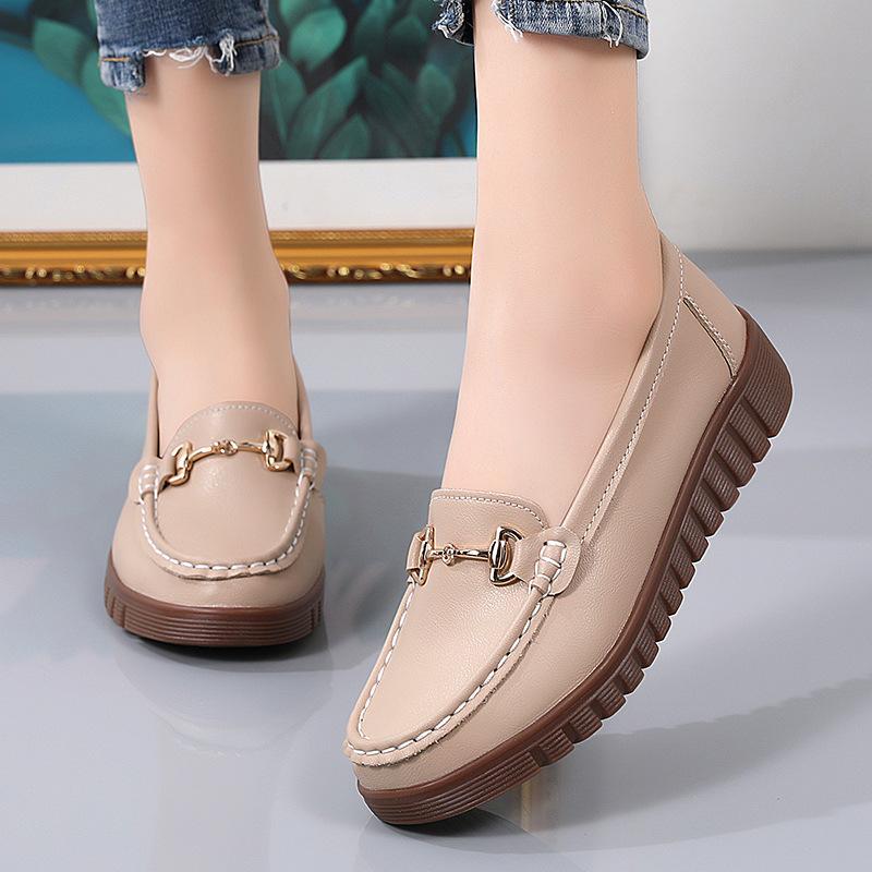 Женские пенни-лоферы из искусственной кожи, классические мокасины, повседневные, удобные, легкие, прогулочные туфли на плоской подошве, для вождения, женские туфли-лоферы