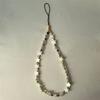 Love Heart Shell Beaded Key Chain Mobile Phone Lanyard Phone Strap Mobile Phone Chain Phone Charm