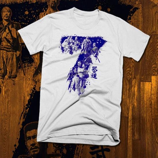 Samurai T-Shirt Bushido Kanji Ronin Akira Shogun Warrior Japanese Retro New tee