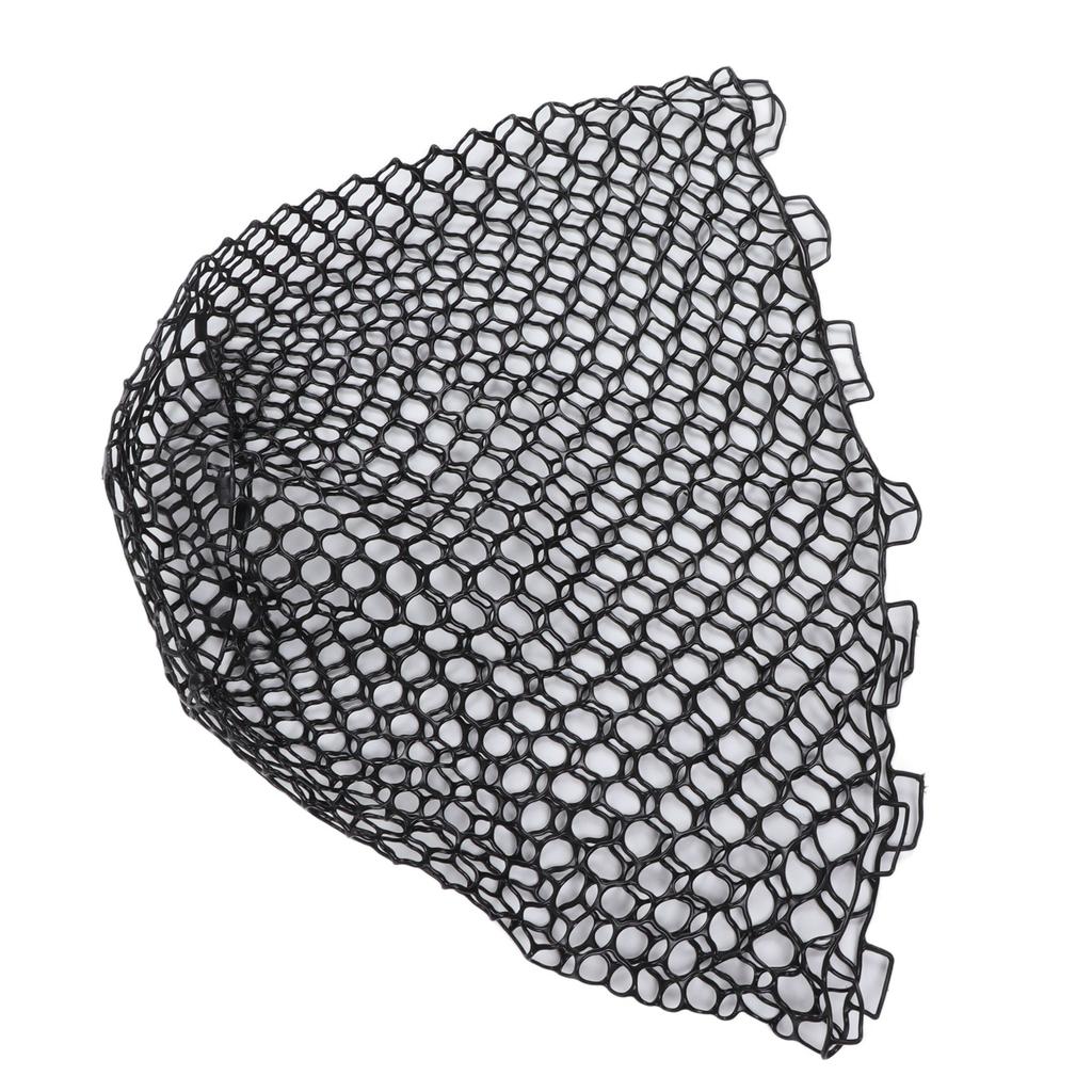 Replacement Fishing Net Deepened Soft Flexible Rubber Fishing Landing Mesh for Angler Black