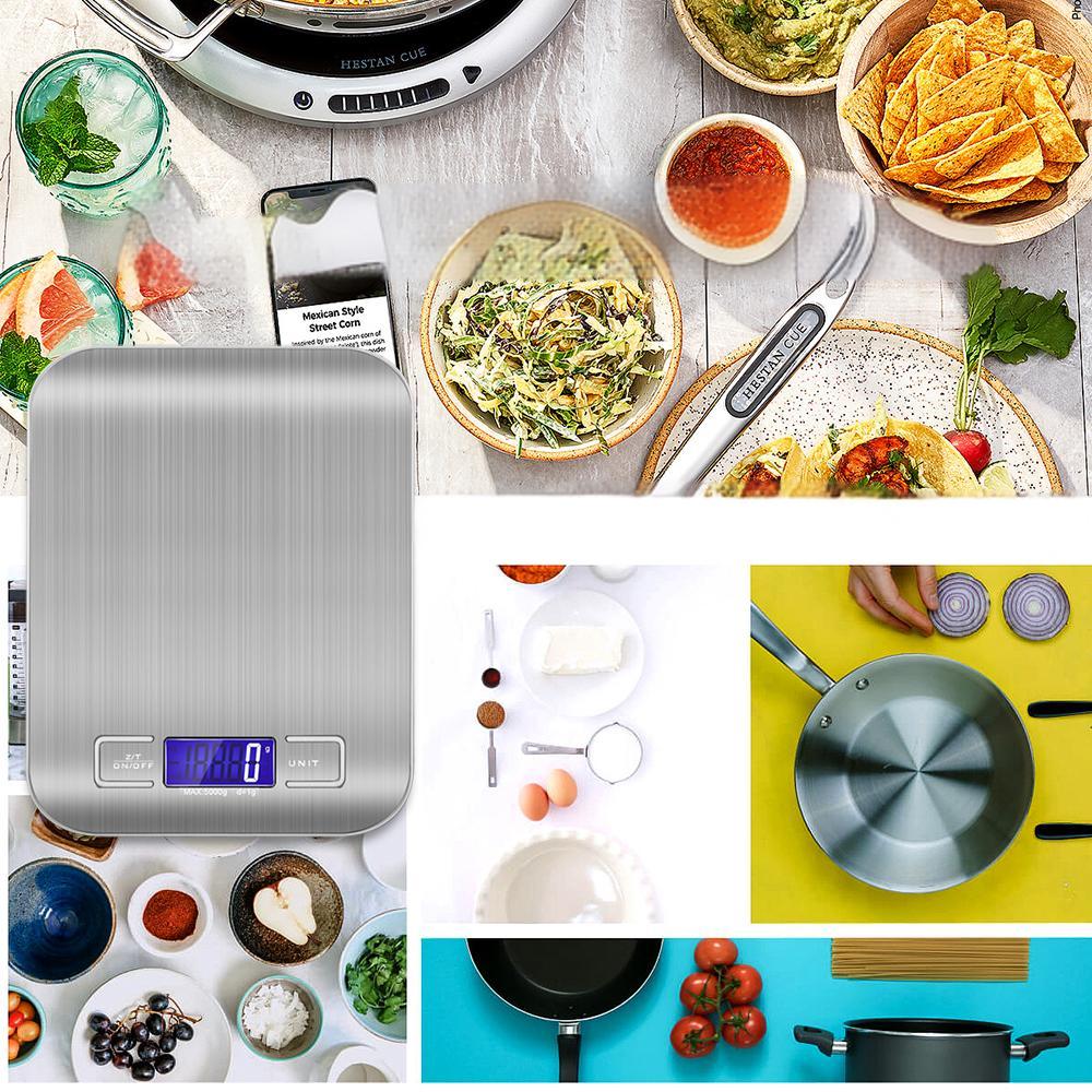 Цифровые кухонные весы со светодиодным дисплеем 5 кг/1 г. Панель из нержавеющей стали. Электронные весы. Домашние ювелирные изделия. Пищевые закуски. Взвешивание. Выпечка. Инструменты.