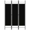 VidaXL 3-Panel Room Divider Black 120x180 Cm