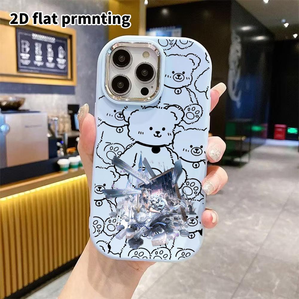 Phone Case: 2D flat design suitable for iPhone 18 17 16 15 14 13 Pro protective case, couple style, gorgeous and dreamy, Christmas and Halloween gift