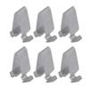 VekAuto 6pcs Durable Metal Silver Tone Interior Trim Mounting Bracket Clips for Volkswagen Passat 1998-2010