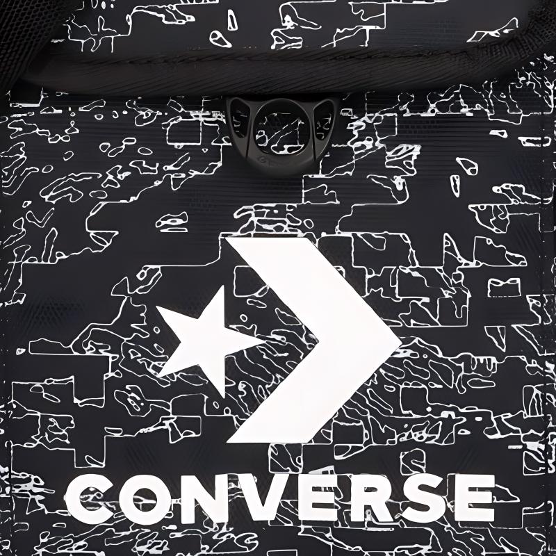 Converse Полиэстер Наплечная сумка, Сумка через плечо Обычная Унисекс Черный 10017276-A01