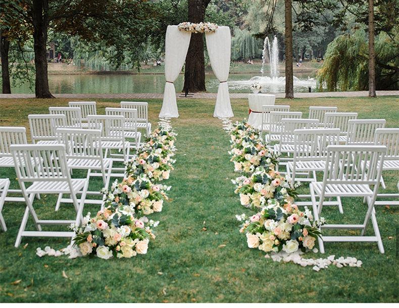 Artificial Silk Floral Centerpieces & Aisle Markers for Weddings, Events, and Displays