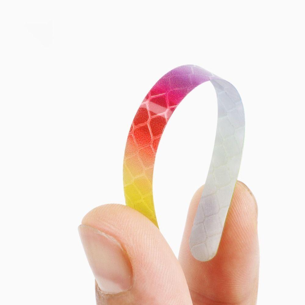 Rainbow Reflective Rainbow Reflective Sticker Laser Glow Bicycle Reflective Sticker Balance Car
