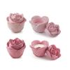 Rose Flower Resins Jar Molds 3D Rose Flower Resins Molds with Lid for Making Candle Cup Holder Jewelry Storage Jar