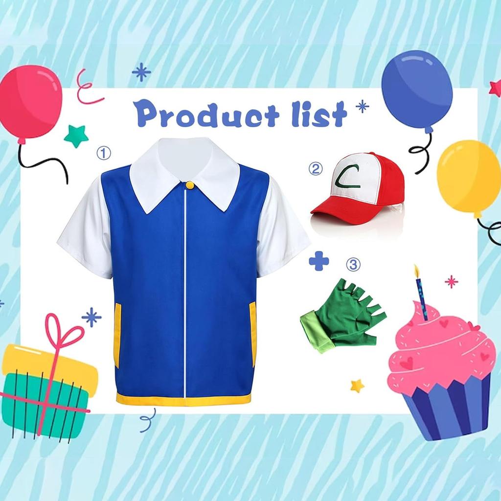 Унисекс Тренировочная куртка Костюмы Хэллоуин Косплей Костюм Перчатки Шапка Толстовка Синий