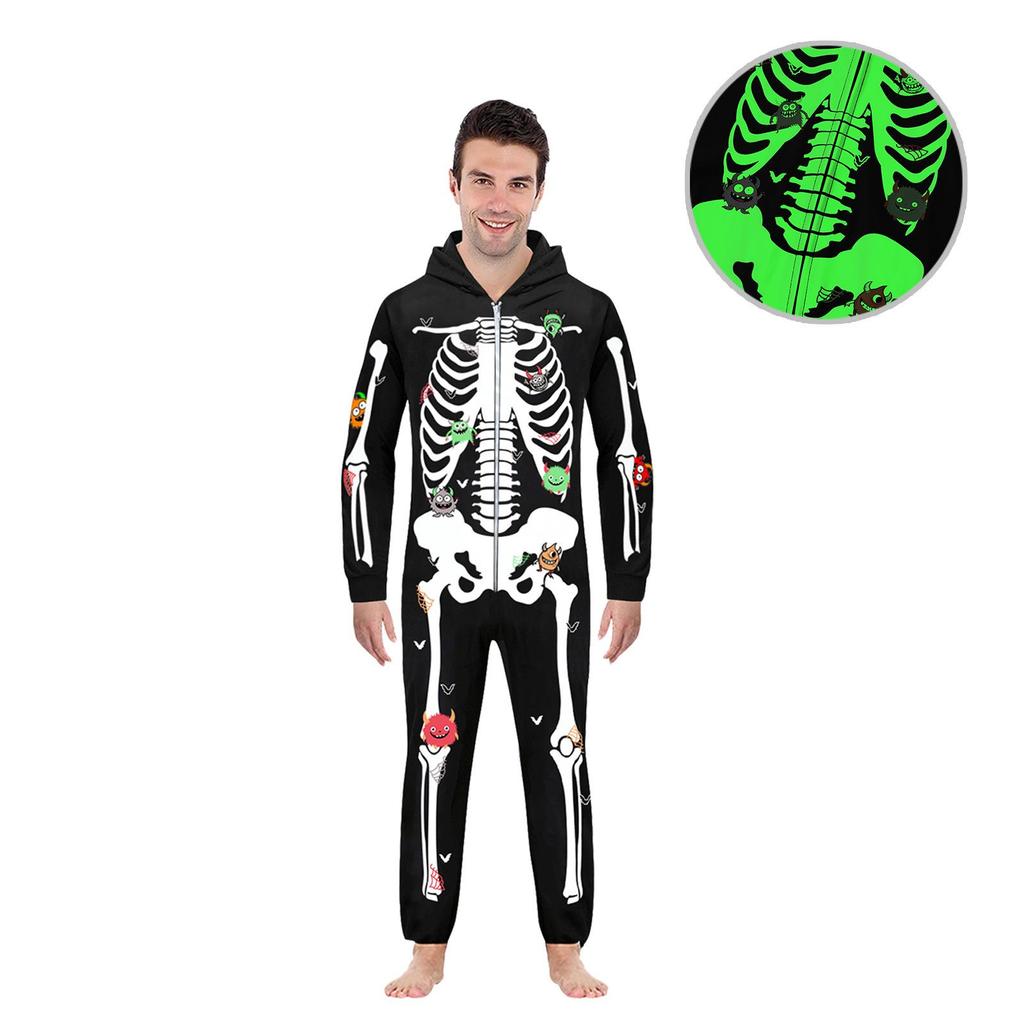 2025 Autumn/Winter Luminous Halloween Onesie Pajamas for Kids & Family