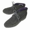 Suede Leather Chukka Boots/24.5/Black/(USED)