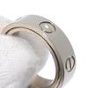 Cartier Secret Love Ring Pendant Top K18 White Gold #4.5(US Size) 9.5g Women Used