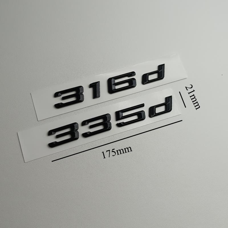 3D Черный ABS Логотип 318d 316d 325d 330d 320d Буквы Значка Наклейка на Автомобиль Значок на Задний Багажник Для E90 E46 E91 E92 E93 F30 Аксессуары