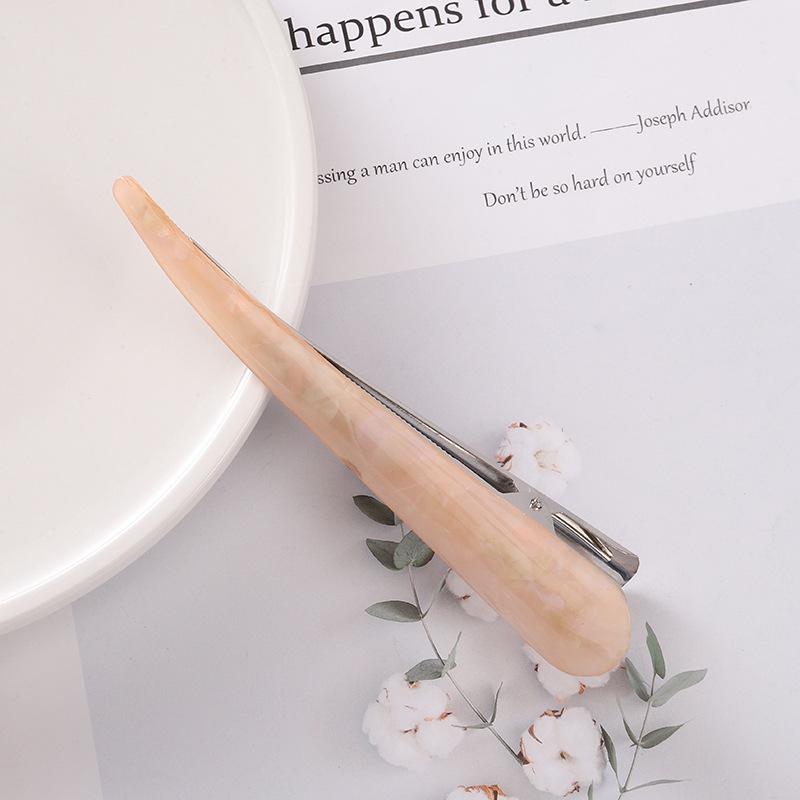 Заколка для волос из ацетата с блестками в корейском стиле для шикарных причесок - Большая акриловая заколка для элегантных причесок