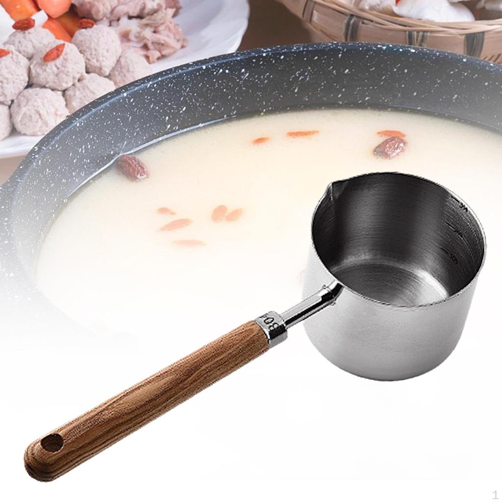 Компактная кастрюля для подогрева молока с ручкой, кухонный инструмент для плавления шоколада и супа
