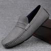 Genuine Leather Mens Shoes Luxury Trendy Casual Slip On Formal Loafers Top Quality Men Moccasins Solid Color Male Driving Shoes