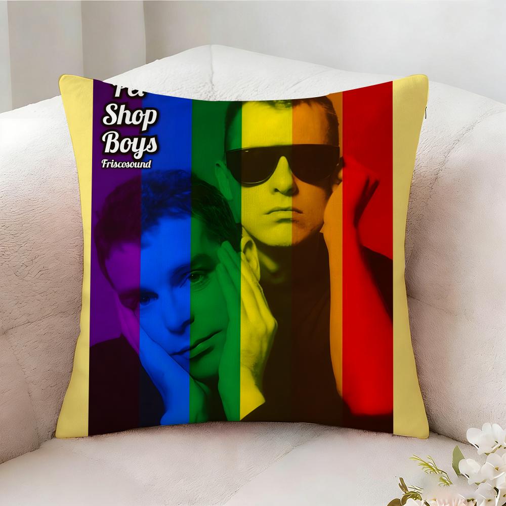 Pet S-Shop Boys Singer Pillow Case Pillowcase, Double-Sided Printed, Sofa Cushion, Bedroom Headboard Pillow