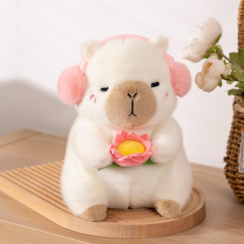 Cute Kapibala Capybara Doll Persimmon Persimmon Ruyi Monkey Doll Guinea Pig Plush Toy Doll Children's Pillow