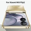 Для Xiaomi Mix Flip 2 Чехол Гальванический Твердый ПК Защитный Чехол для Телефона с Защитной Пленкой для Экрана