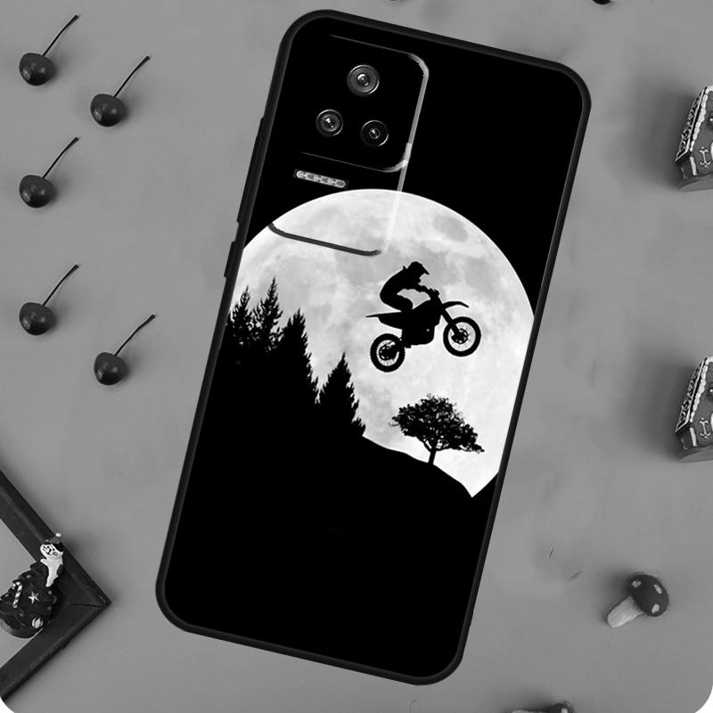 Moto Cross Sports Motorcycle Case For POCO X6 Pro X3 X5 F5 M6 Pro F3 M5s Cover For Xiaomi 13T Pro 14 11T 12T 12 13 Lite