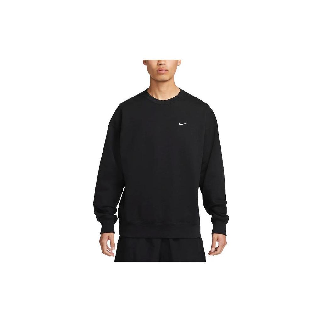Nike Толстовка Solo Swoosh с круглым вырезом, мужские топы, черный DX0812-010