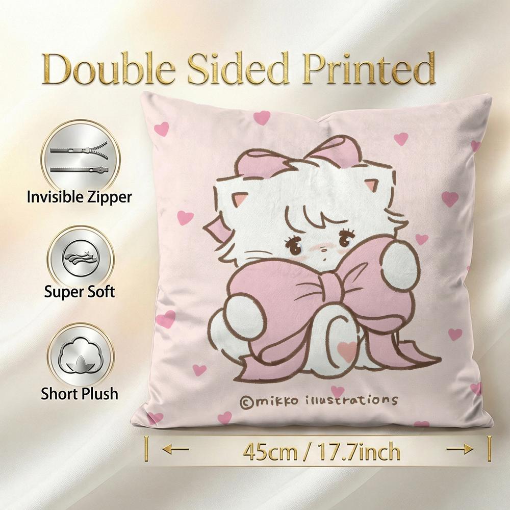 Character Mikko Cushion Cover 1Pcs Decorative Covers Soft Cushion Case For Sofa Couch Decor 40X40 45X45 Pillowcases