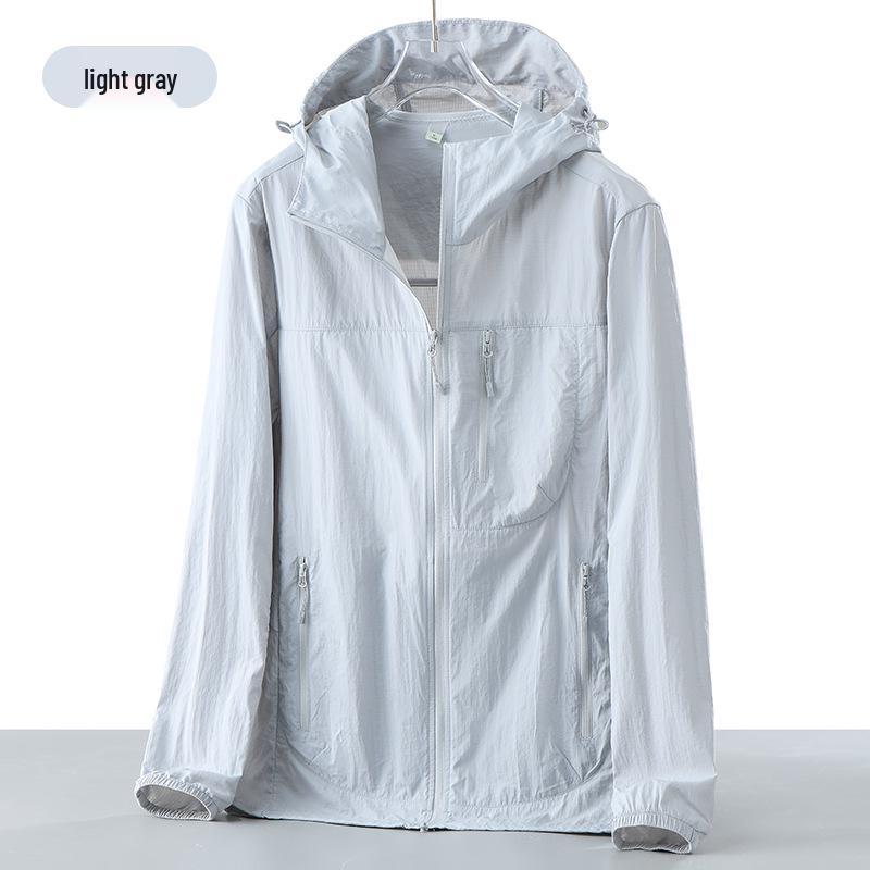 Новая легкая ветрозащитная куртка с защитой от солнца – Дышащая, свободного кроя для летних видов спорта на открытом воздухе