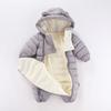 Winter Baby Crawling Clothes Plus Velvet Thick Crawling Clothes Baby Jumpsuit Going Out Clothes