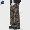 Мужские прямые свободные брюки карго Muqiu камуфляжной расцветки – повседневный стиль для улицы