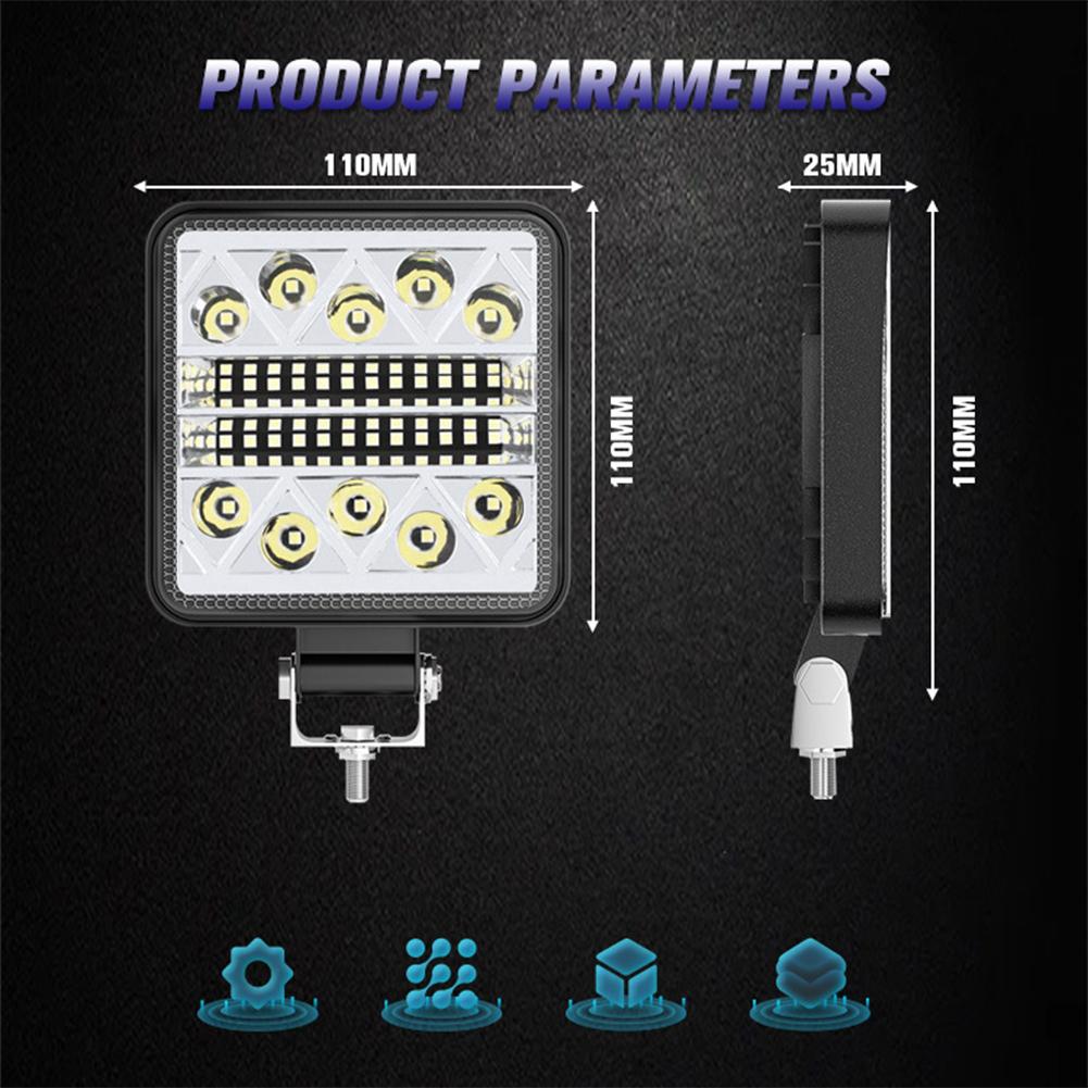 102W LED Work Light Bar 4inch Off Road 12V 24V Spot LED Light Bar for Truck SUV 4WD 4x4 Boat ATV Jeep Tractor Fog Light