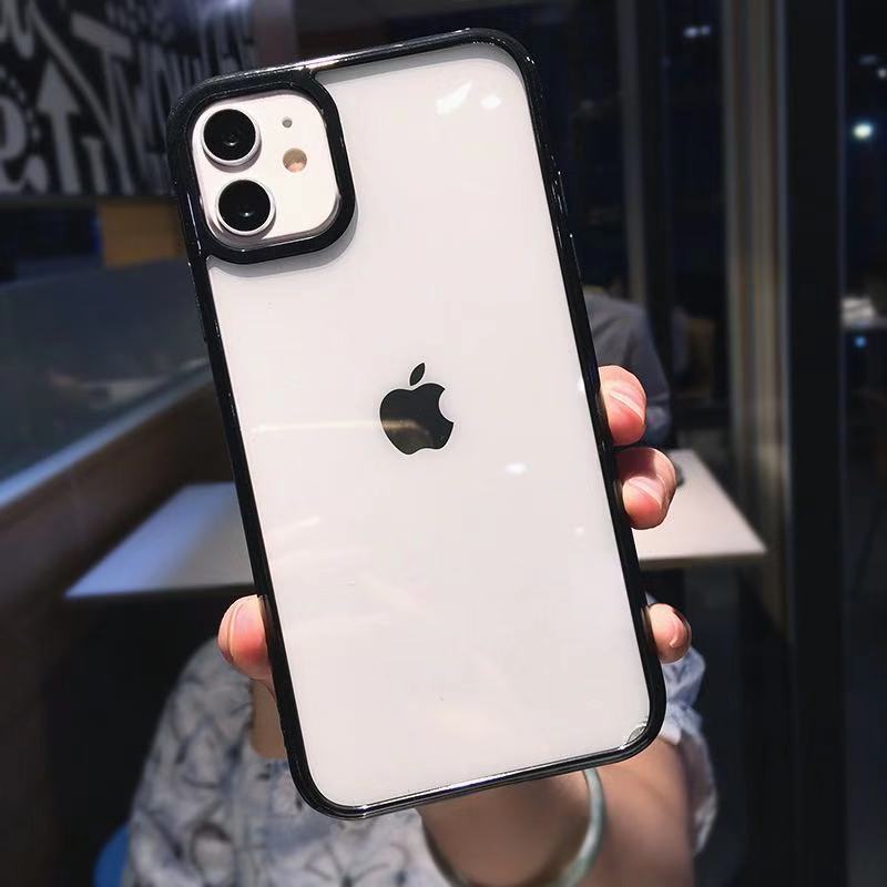 Luxury Candy Silicone Bumper Phone Case For iPhone 16 15 14 11 12 13 Pro Max XS XR 8 7 Plus Transparent Protection Back Cover