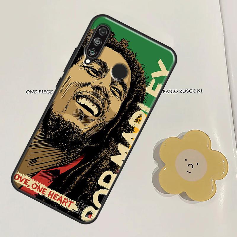 Bob Marley For Huawei Nova Y60 Y70 Y90 Y61 Y91 3i 7i 8i 11i Nova 9 10 SE 11 Pro P20 P40 P30 Lite Case