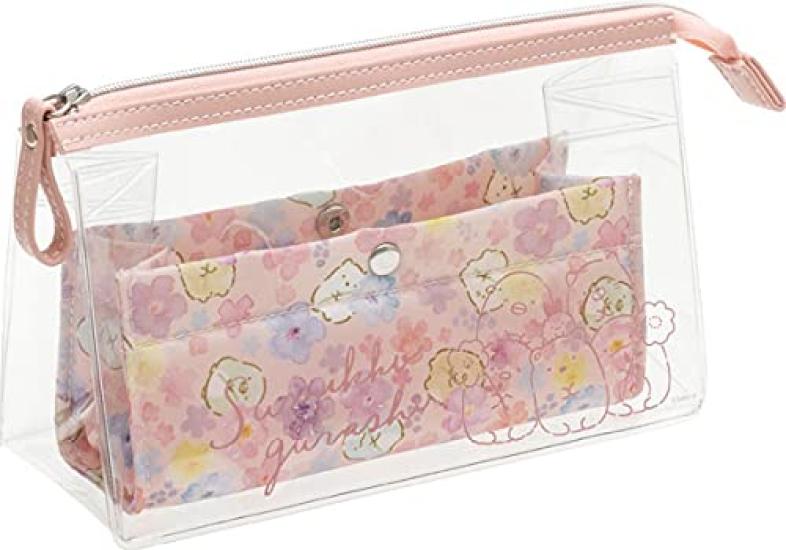 Sumikkogurashi KUSUMI Цветная канцелярская прозрачная сумка для ручек PT04403