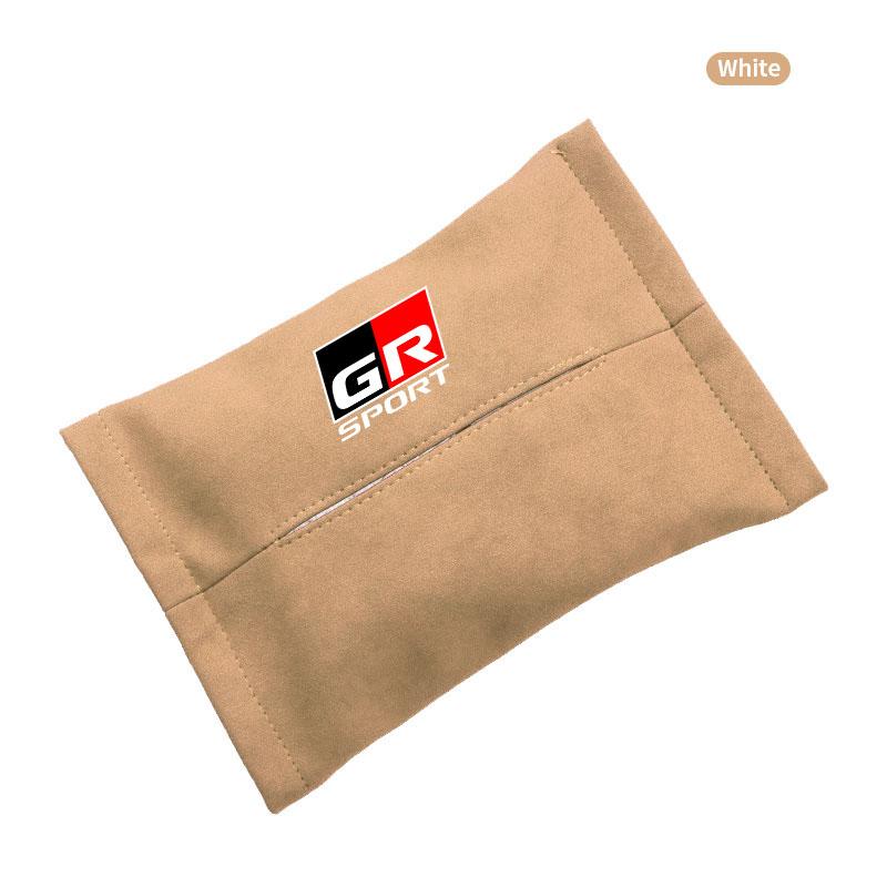 1Pcs Car Tissue Box Holder Sun Visor Seat Back Car Accessories for Toyota TRD GR Corolla Yaris Aygo Prius RAV4 Crown CHR Camry Auris