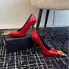 2026 Новые Роскошные Женские Туфли-лодочки из Лакированной Кожи с Драгоценными Камнями и Металлическим Квадратным Носом Модные Офисные Тонкие Высокие Каблуки Женские Вечерние Банкетные Туфли