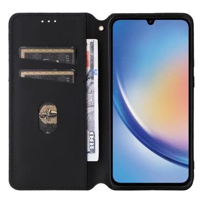 Для Samsung Galaxy A35 5G телефон кошелек кожаный чехол ромб тиснением