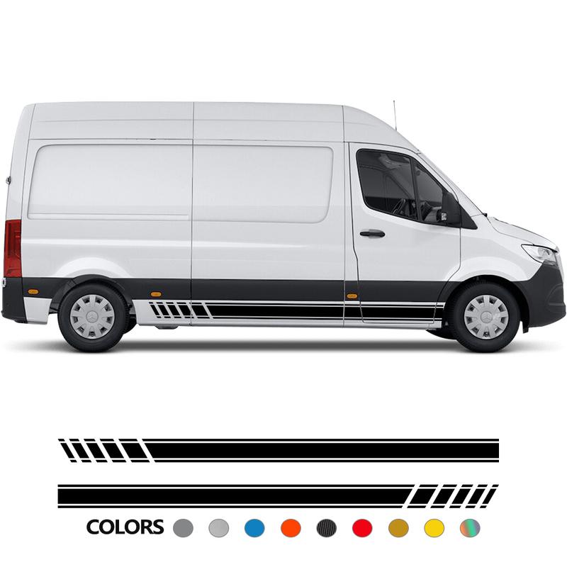 Автомобильные наклейки для Mercedes Benz Sprinter W903 W906 W907 Автодом Полосы Фургон для кемпинга Графика DIY Декор Наклейки Автоаксессуары