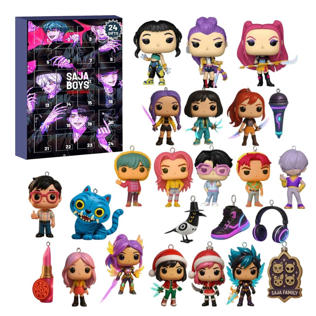 3D Коробка-сюрприз WDoll, 24 куклы ждут, когда вы их распакуете, Рождественский подарок-сюрприз для друзей и детей