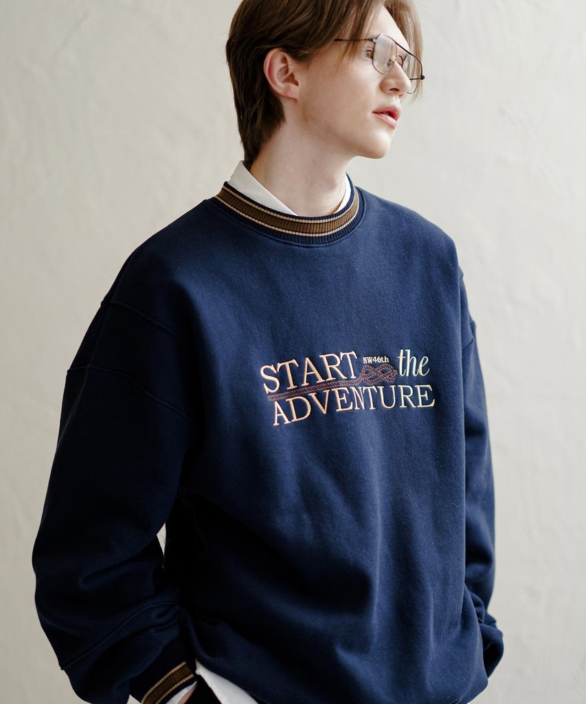 WV PROJECT Ropes Sweatshirt Navy Jimt7649