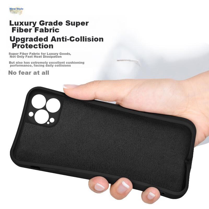 IPhone 14 Pro Max Case, Full Protection Shockproof Silicone Soft Case, Midnight BlackUpgraded Silicone, 6.7 Inches