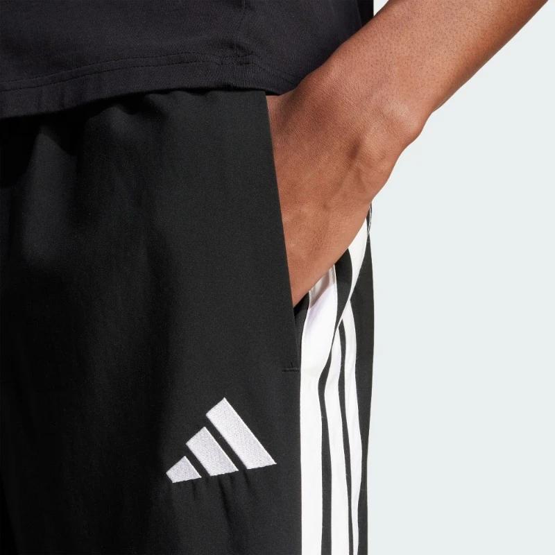 adidas Осень-зима 24 Повседневные минималистичные полосатые спортивные брюки унисекс низ черный KA8350