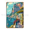 Capri Metal Sign Wall Cave Wall Wall Mural Print Cinema Tin Sign Poster