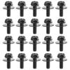 Car Body Bolts U-nut Clips 6mm Hole U-shaped Gaskets for M4/M5 Screws Engine Cover Bumper Fender Liner Fastener Rivet Screws