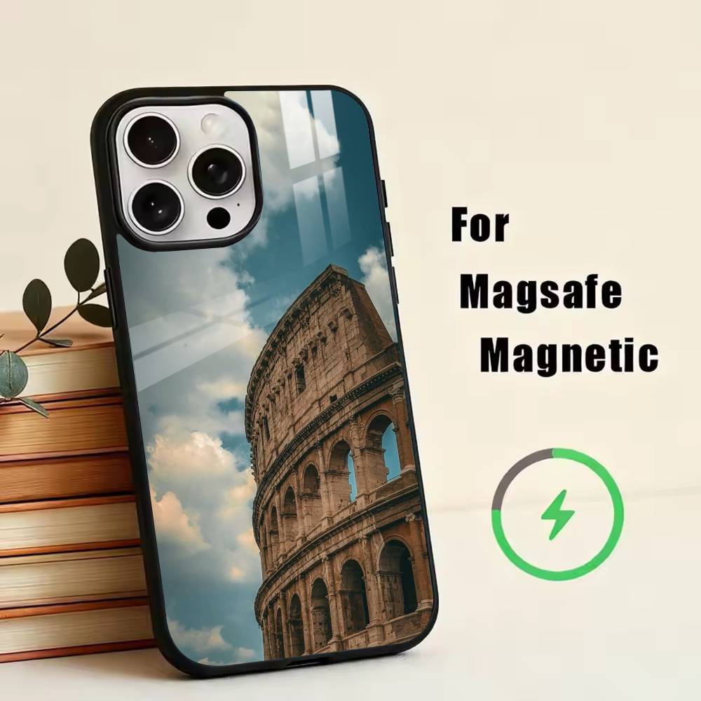 The Colosseum, Rome  Phone Case For iPhone17,16,15,14,13,12,11 Plus,Pro Magnetic For Magsafe Wireless Charging