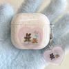 Милый кролик медведь imd чехол-подвеска для наушников apple airpods 4 3 pro 2-го 2 1 кролик мультяшный capa