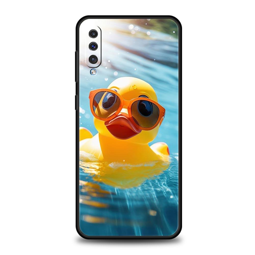 Мультяшный чехол-утка для Samsung Galaxy A56 A36 A26 A16 A34 A24 A42 A22 A20 A12 A40 A30 A10 5G Мягкий ТПУ чехол-оболочка Funda Сумка