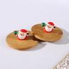 New Merry Christmas Mug Gift Box Ceramic Red Green Cup Spoon Set Party Accessories Wooden Lids Coffee Cup Teaspoon Home Use