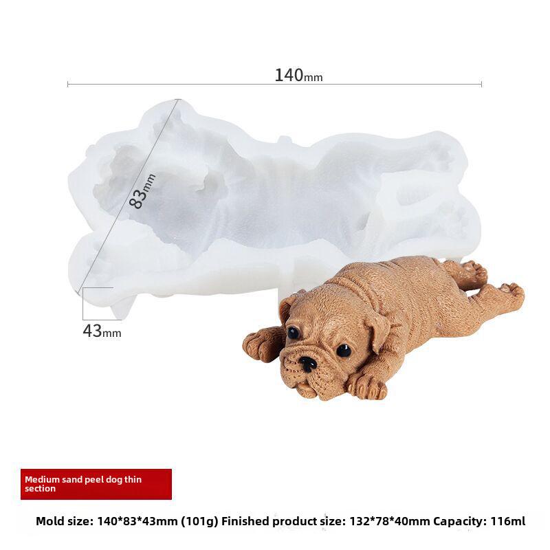 Силиконовая форма Sanxin Sharpei для самостоятельного изготовления шоколадных, мороженых или муссовых тортов в форме милых домашних животных
