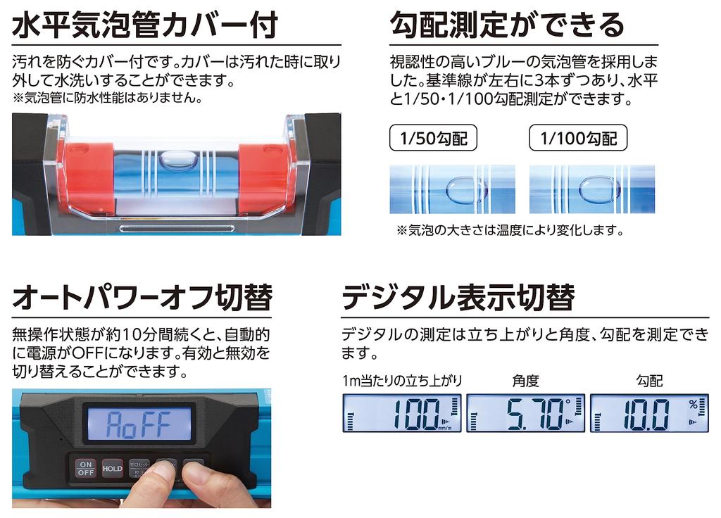 Shinwa Sokutei Blue Level Pro2 450 мм пыле- и водонепроницаемый цифровой уровень с магнитом 75317