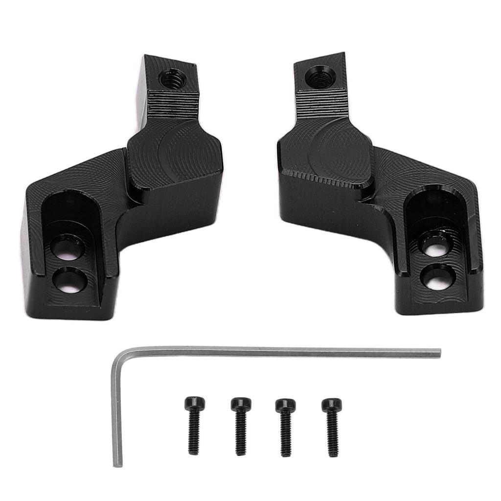 2pcs Front Bumper Mounts Aluminum Alloy Lightweight Front Fixing Seats with Screws Wrench for SCX24 1Celsius24 RC Car